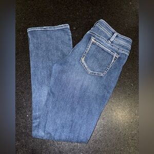 UEC SILVER Elyse Slim Boot DENIM BLUE JEANS STRETCH MID RISE SZ 31x33